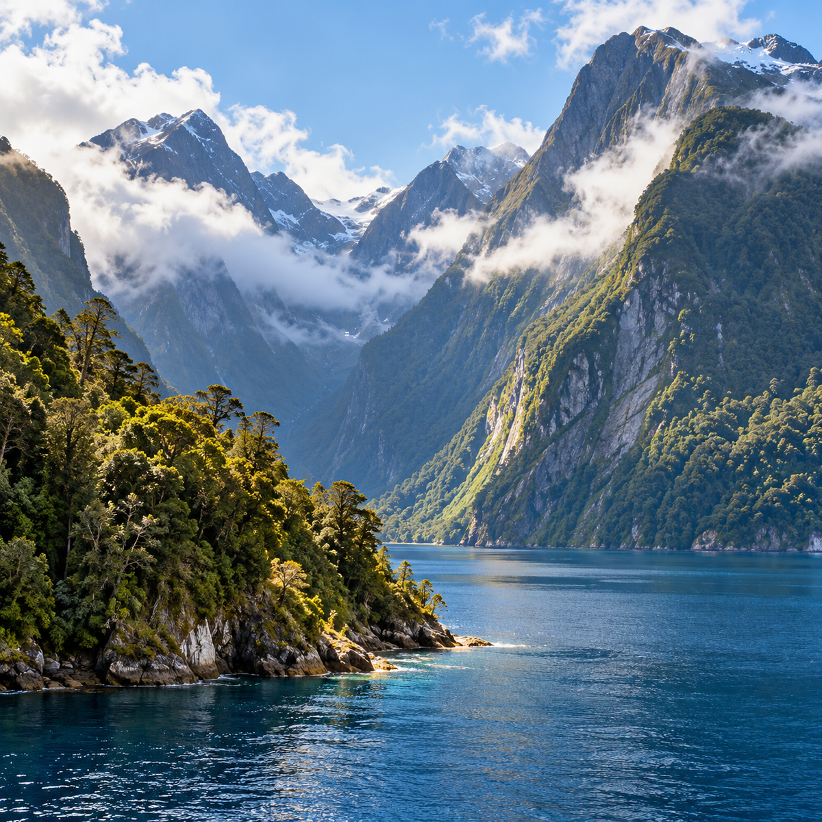 New Zealand fjord representing Australia and New Zealand regional eSIM