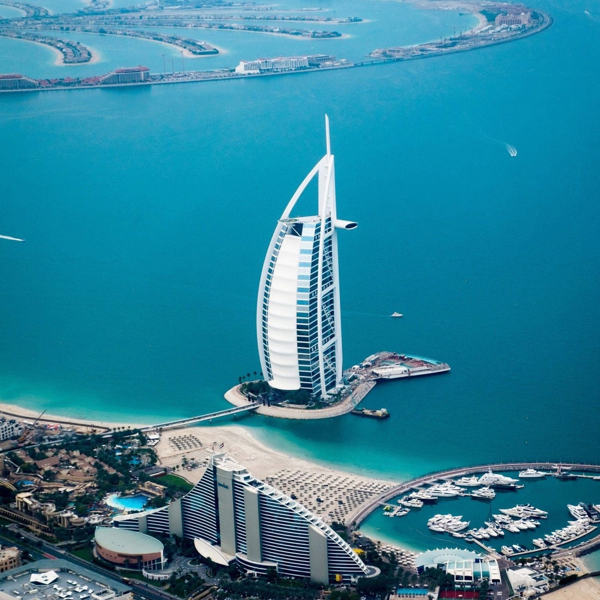 Burj Al Arab on Dubai's coast.