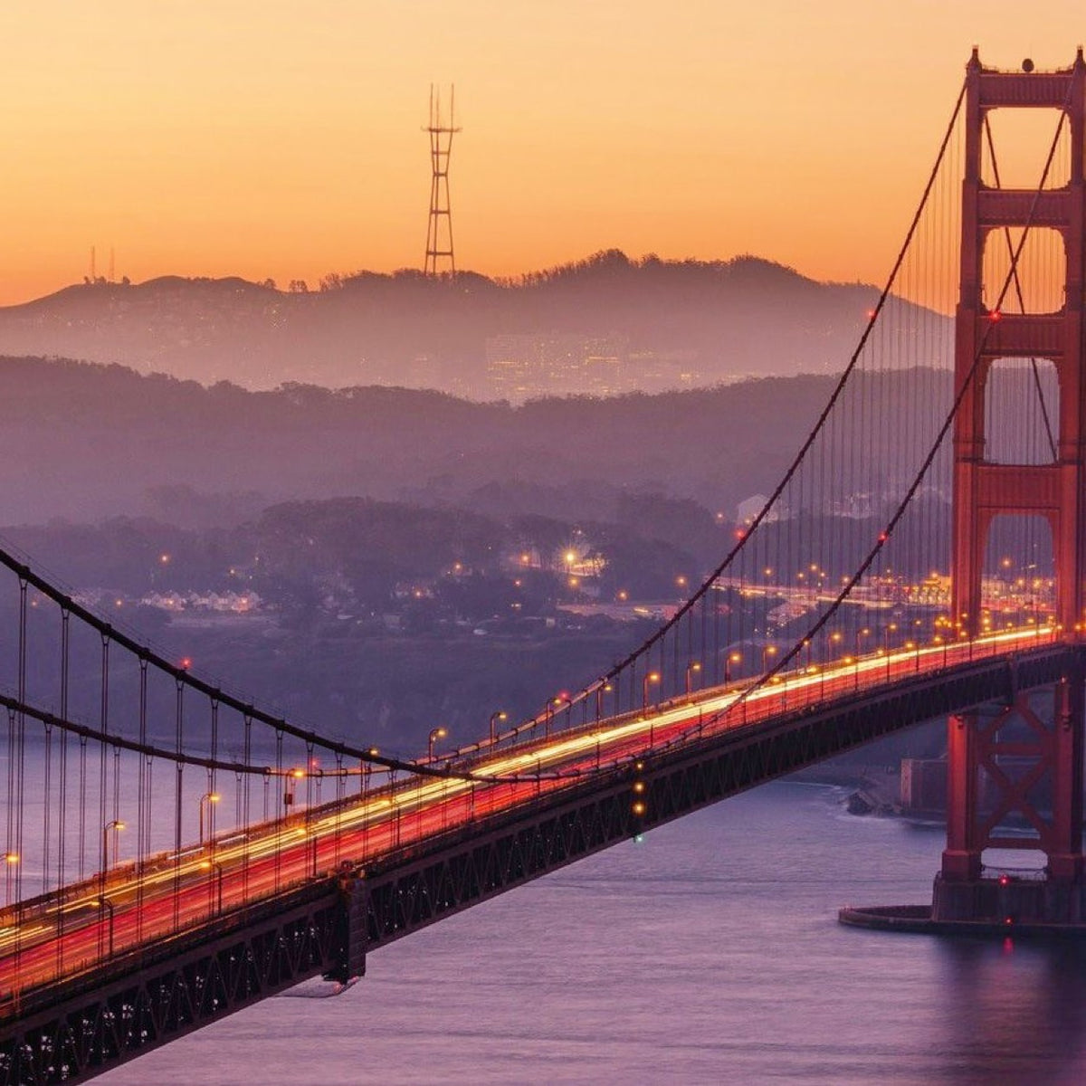 The Golden Gate Bridge in San Francisco, United States.